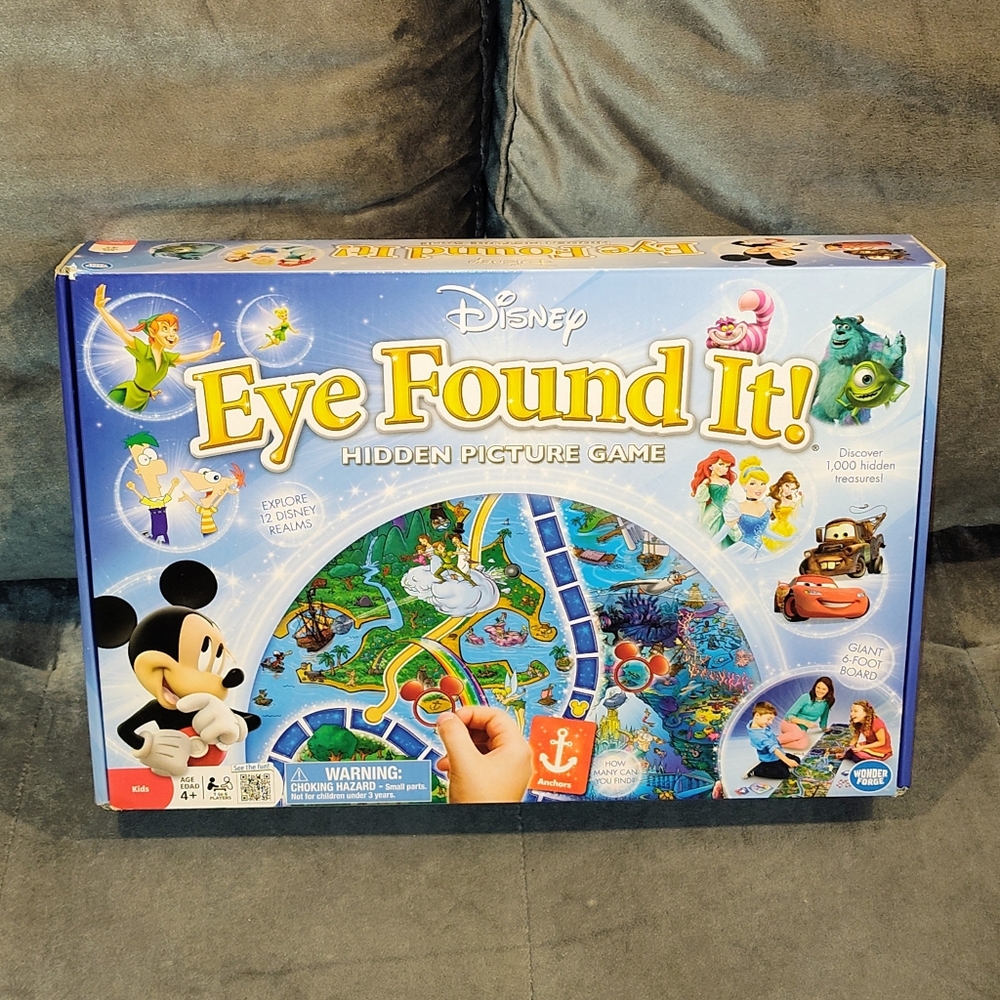 NOB DISNEY'S "EYE FOUND IT!" HIDDEN PICTURE GAME WITH GIANT 6FT BOARD COMPLETE